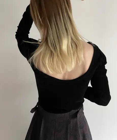 little suzie】2way Velvet Tulle Tops | unimac.az