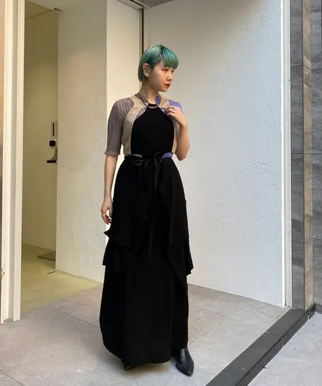 爆売り! akikoaoki AKIKOAOKI レイヤードワンピース pa-kotabumi.go