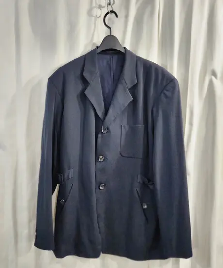ショッピング公式店 Yohji Yamamoto GAUZE FLEECY HOODIE 紺