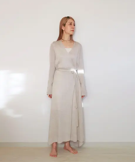 セット送料無料 新品タグ付き CARVEN シルク混ジャガードワンピース S