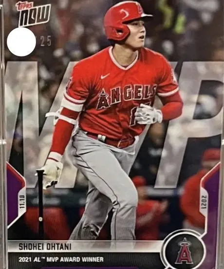 2019 topps now moy 大谷翔平 サイクル安打 貴重