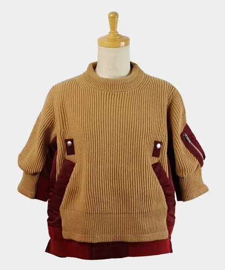 Tsuneya online 売れ筋日本 【ゆーこ様専用】sacai 刺繍入りウールニット ニット/セーター