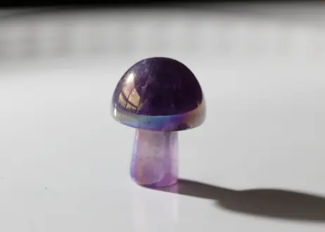 紫水晶アメジスト原石双子マッシュルームきのこ