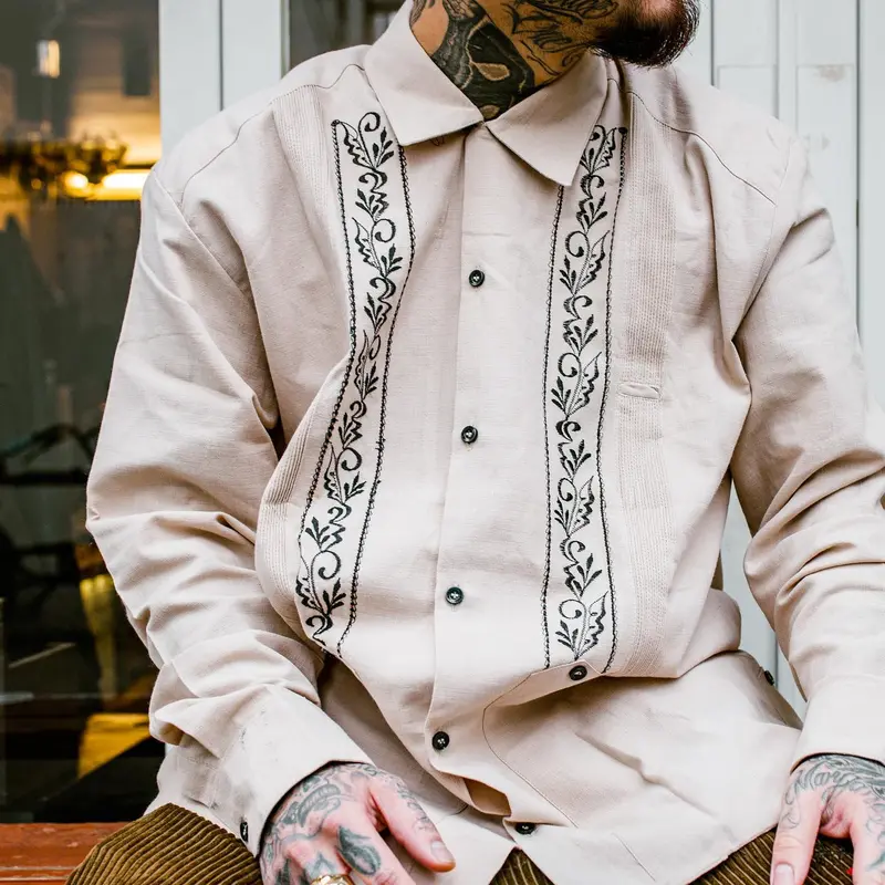Texas Standard Estrella Libre Guayabera Western Fishing