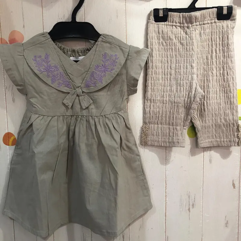えりの刺繍がおしゃれ Will Mery刺繍ワンピース80 130センチ