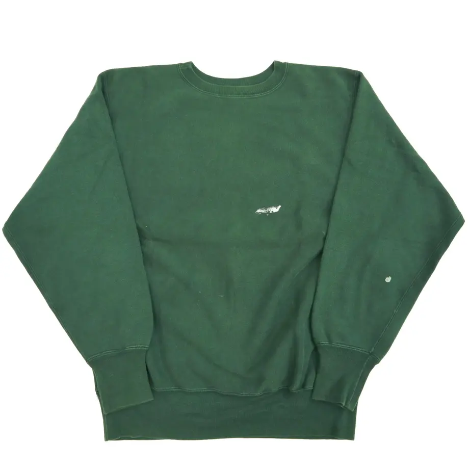 90’s CHAMPION RW SWEAT 目無し "バックプリント" Green XLサイ