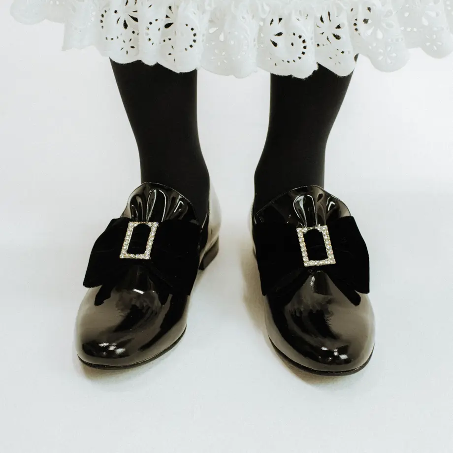 MJ001 DANDY BOW SHOE BLACK FTROUPE JAPAN
