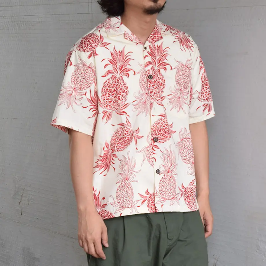 【2colors】 アロハシャツ "Pinapp...