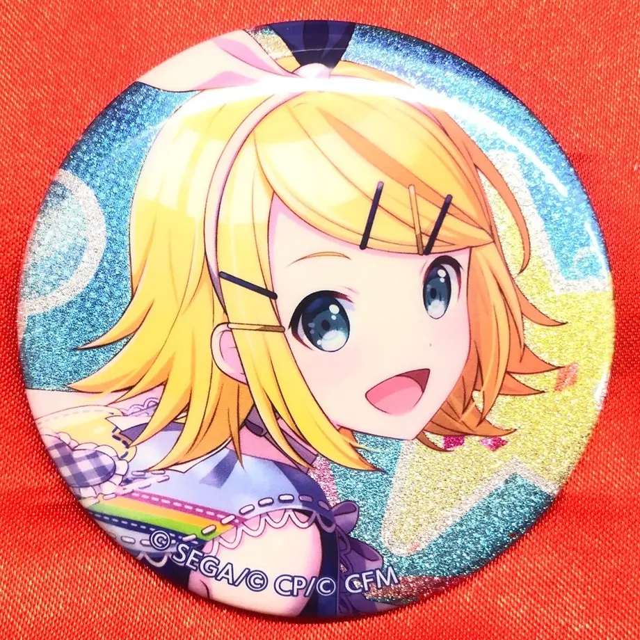プロジェクトセカイ リン プロセカ グリッター缶バッジ イベントイラストコレクション K