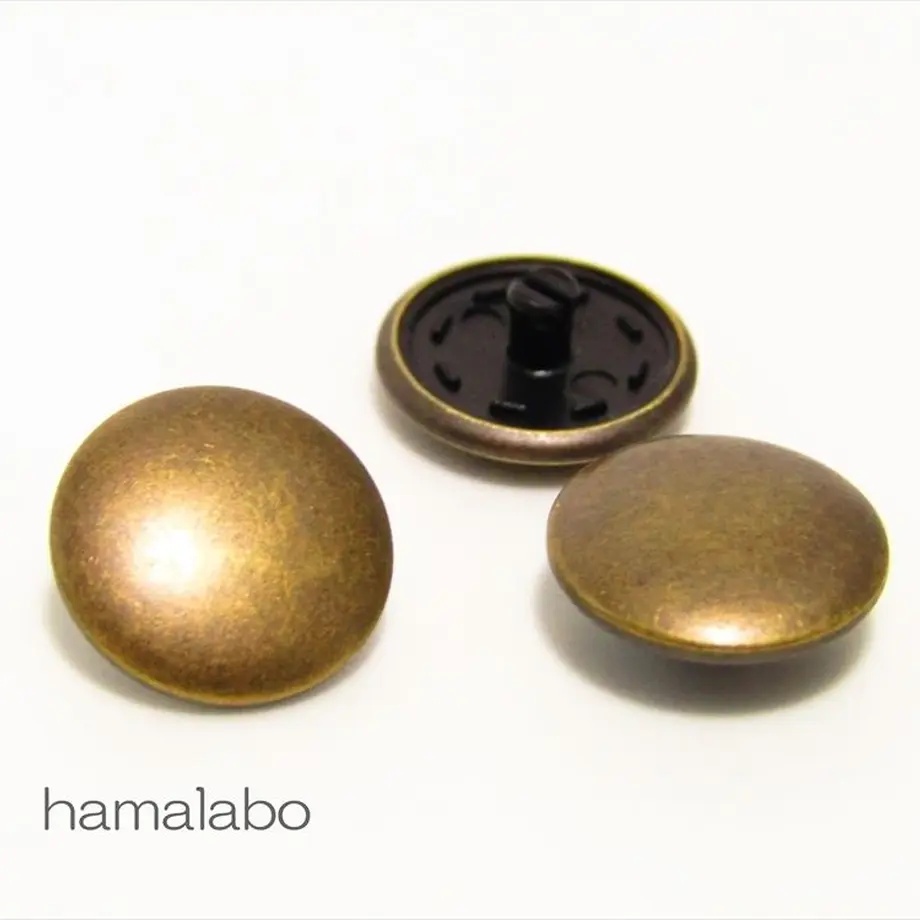 【HA589】スナップボタン メタリック(アンティークゴールド) Hamalabo2n...