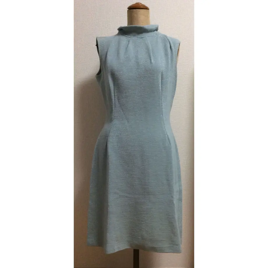 ヨーロッパビンテージワンピース ペールブルーシルバーラメ入 Kapris Market