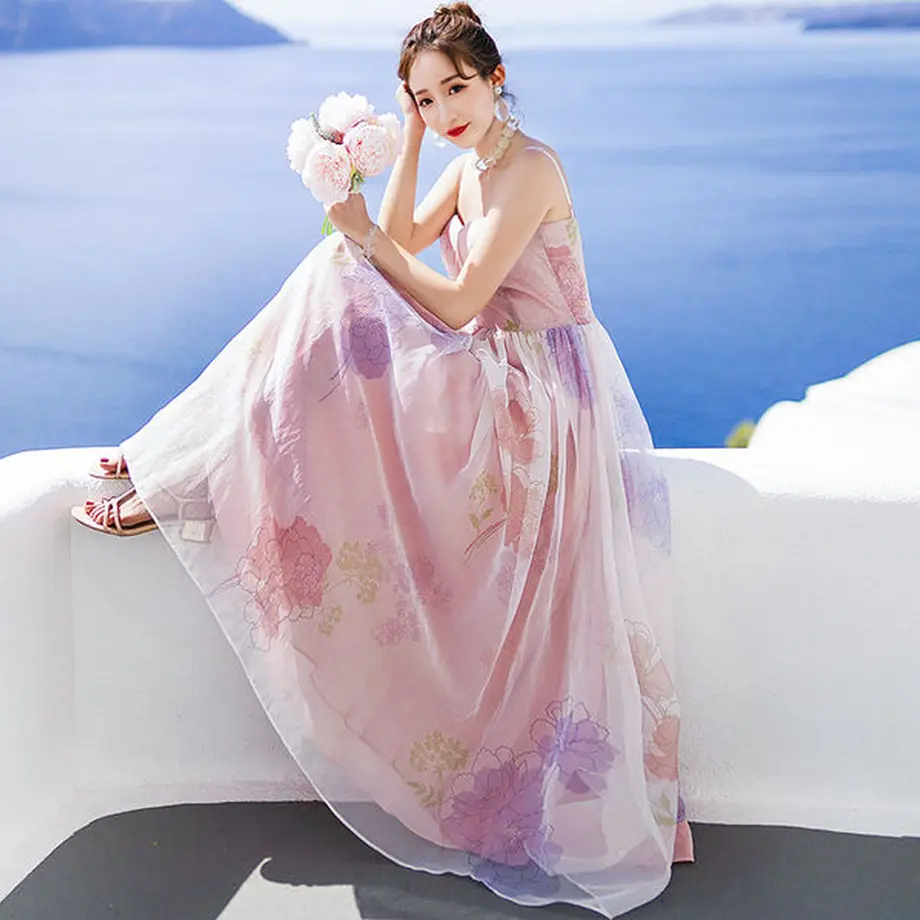 ワンピース 韓国ドレス 花柄可愛いキャミソールのお嬢様お姫様ワンピ Hdfks ワンピース 韓国ドレス 花柄可愛いキャミソールのお嬢様お姫様ワンピ Hdfks