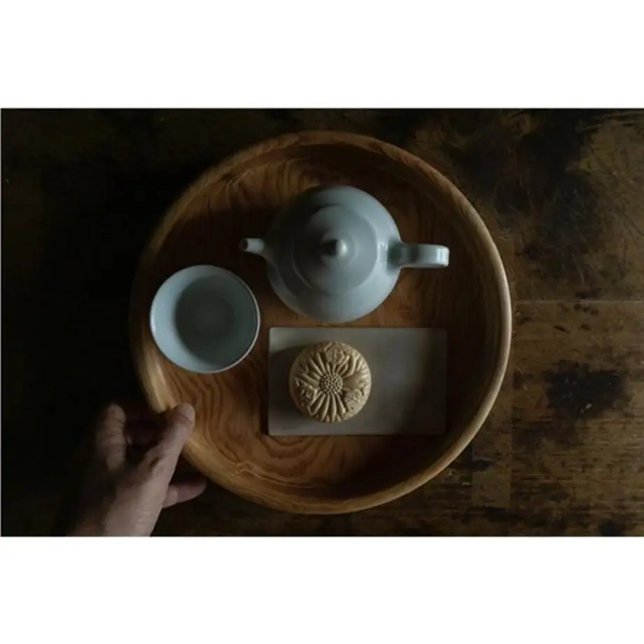 肥松　の茶器入れ　飾りおぼん 肥松 の茶器入れ 飾りおぼん