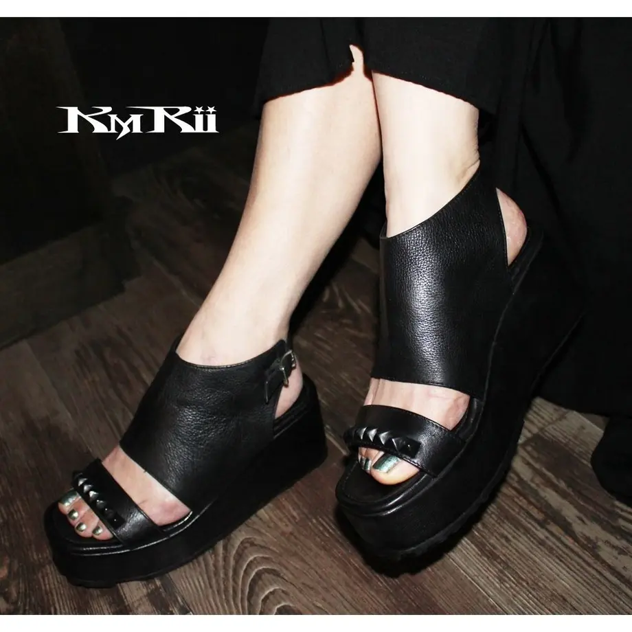 KMRii ヒールサンダル BLK METAL SANDAL 08 KMRii ヒールサンダル BLK METAL SANDAL 08