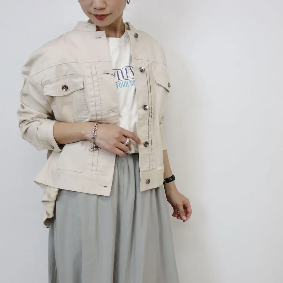 春のお出かけカジュアルスタイル
