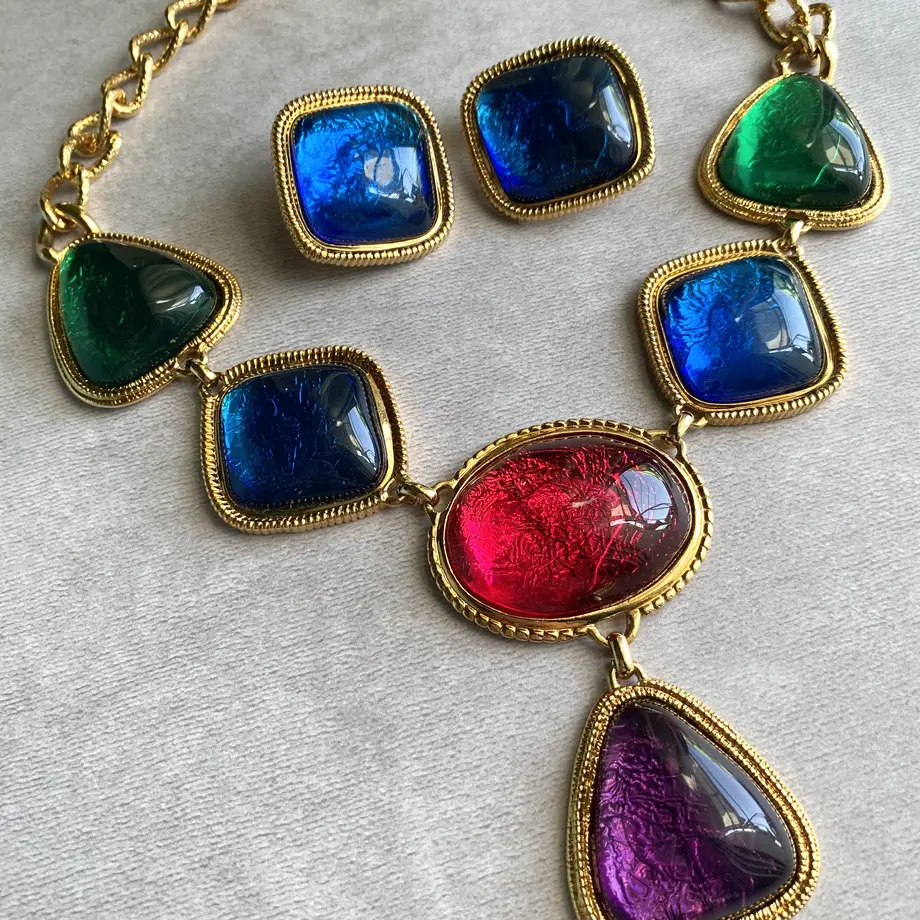 帯電防止処理加工 KJL for AVON ネックレス\u0026イヤリング