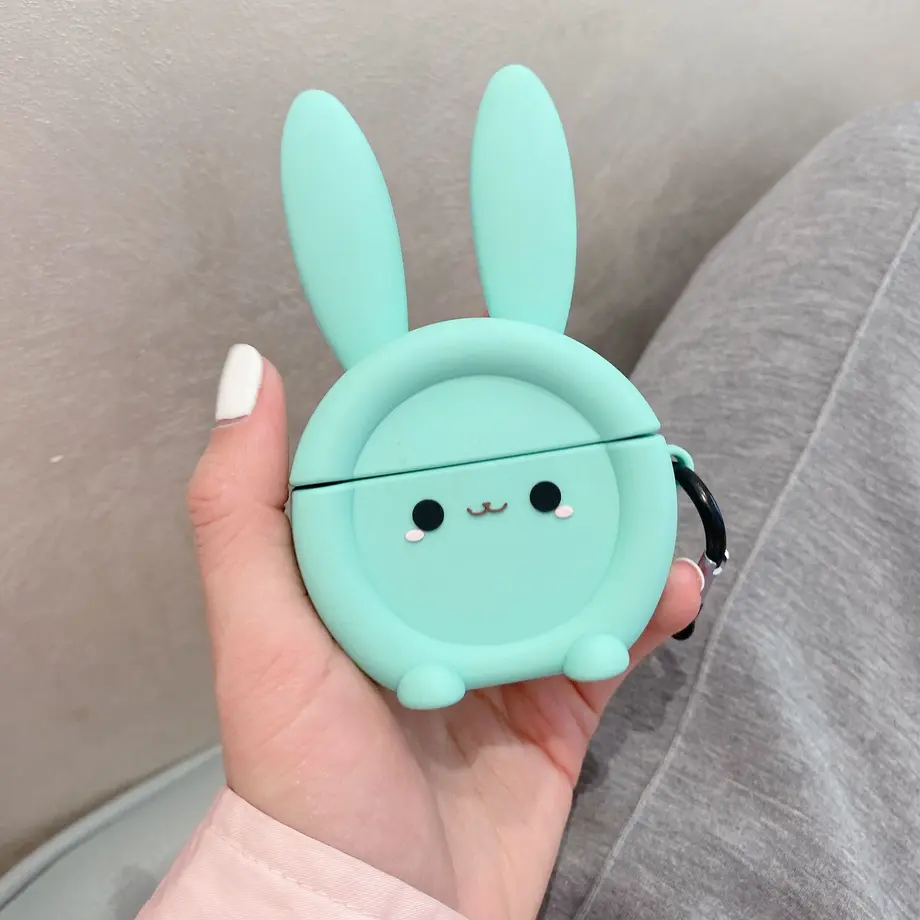 rabbit Airpodsproケース ウサギデザイン エアポッズカバー リング付 可愛い