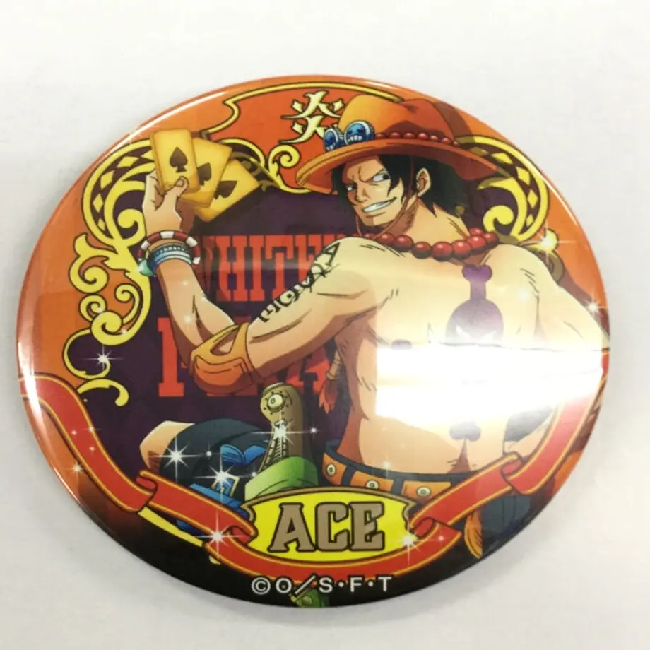 ワンピース エース 輩缶バッジ K Booksなんば壱番館