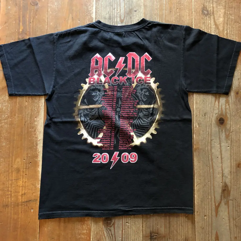 ACDC 1979WORLD TOUR ラグランTシャツ エルサルバドル製身幅60