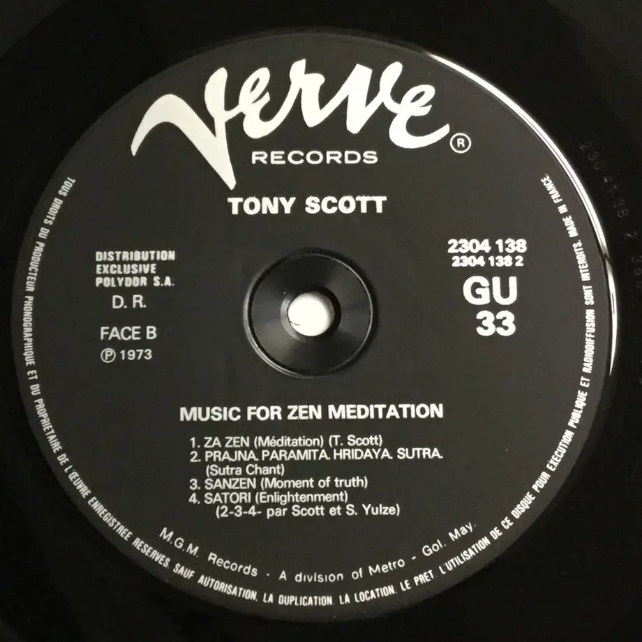 Tony ScottMusic For Zen Meditation Vinyl De...