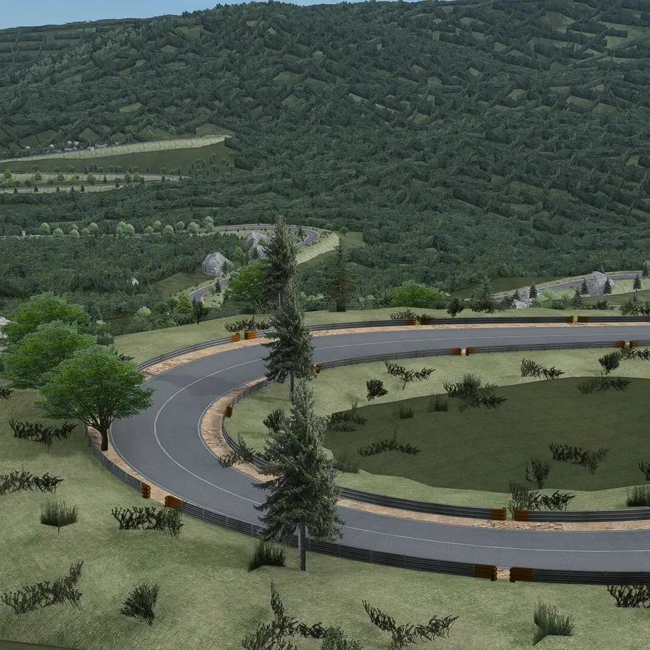 山間部コース GT6風【アセットコルサ用コースMOD / FREE MAP#5】 | 清秀庵