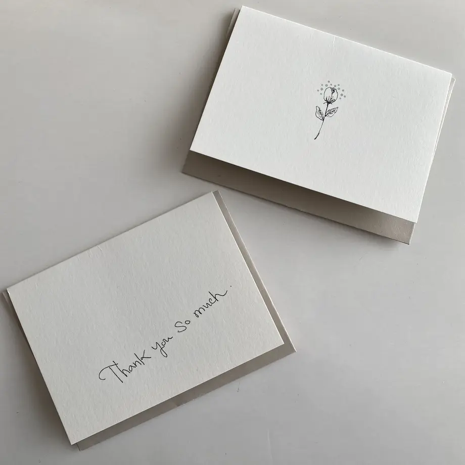 メッセージカードe 英語 ありがとう 薔薇の絵柄 Souveniir