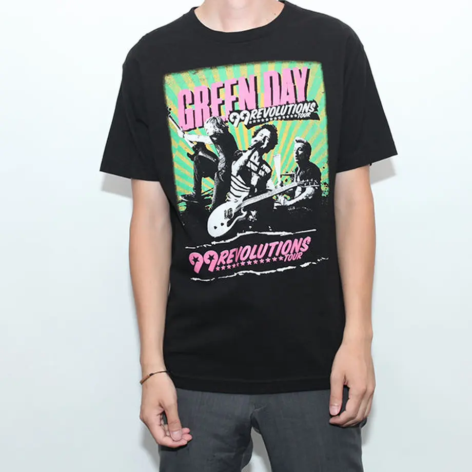 Green Day Band TShirt Strato