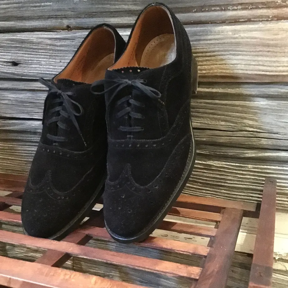2000�s CHEANEY Black Suede Shoes Unwave