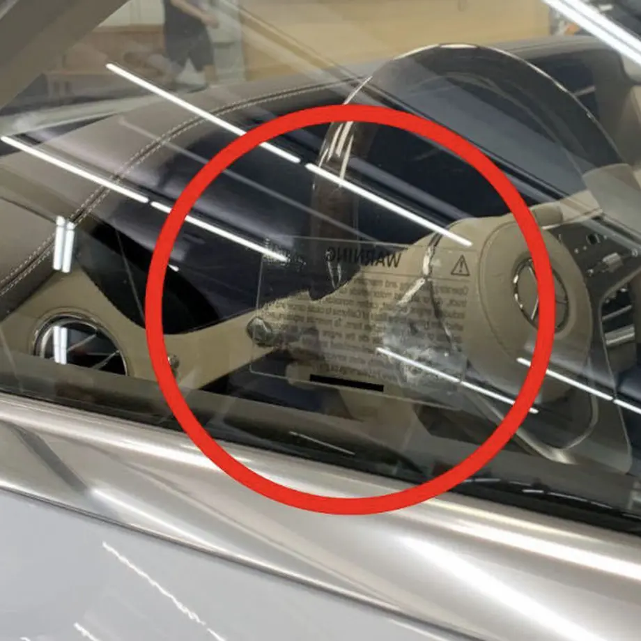 MercedesBenz 純正 US P65 WARNINGS ステッカー Welt A...