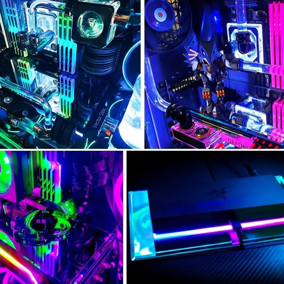 GPUトップミラー【ゲーミングPC用・フィギュア設置・サンゴバン高透明ミラー】 吉村特殊パ...