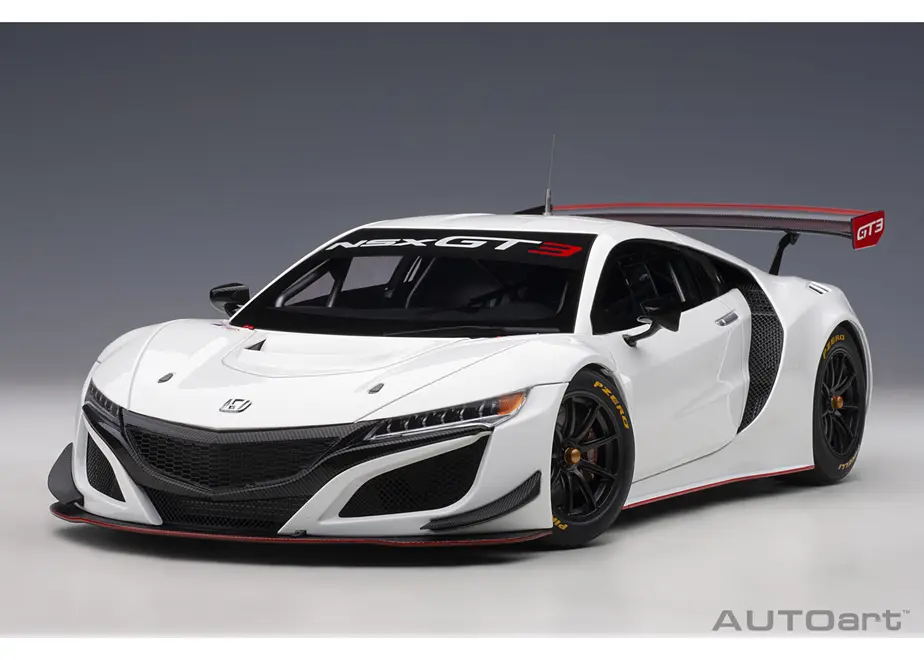 AUTOart 1/18 ホンダ NSX GT3 2018 （ホワイト）＊開閉無 81898