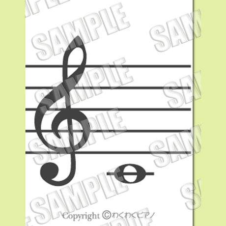 ト音譜表 ヘ音譜表パネルシート パネルシアター専門shop