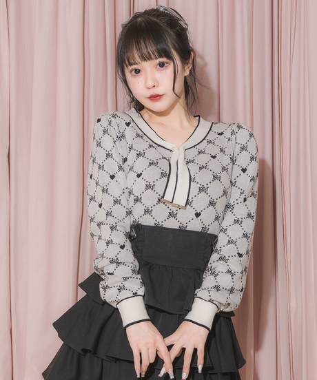☆圧倒的高評価 ハートフロッキープリーツスカート pium さやぴ ハート