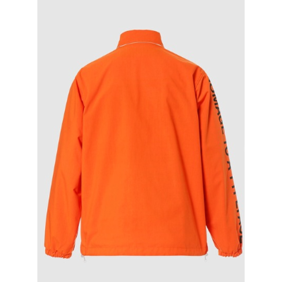 Hervetica タイポグラフィープリント コーチジャケット Unker