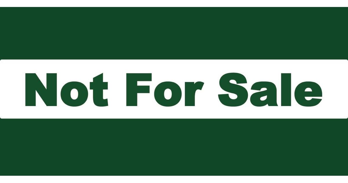 not for sale