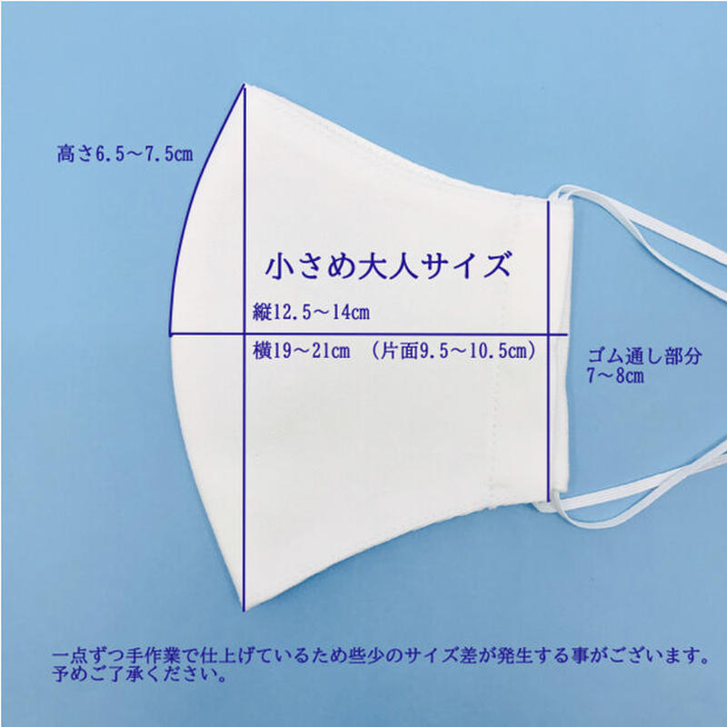 小さめ大人サイズ 抗菌抗ウィルス機能洗える布立体マスク サークルフラワー 珊瑚色 128