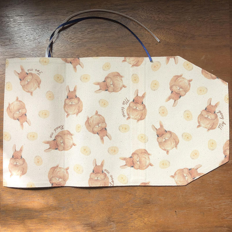 バナナ好き ウサギさんのブックカバー 14 Libre