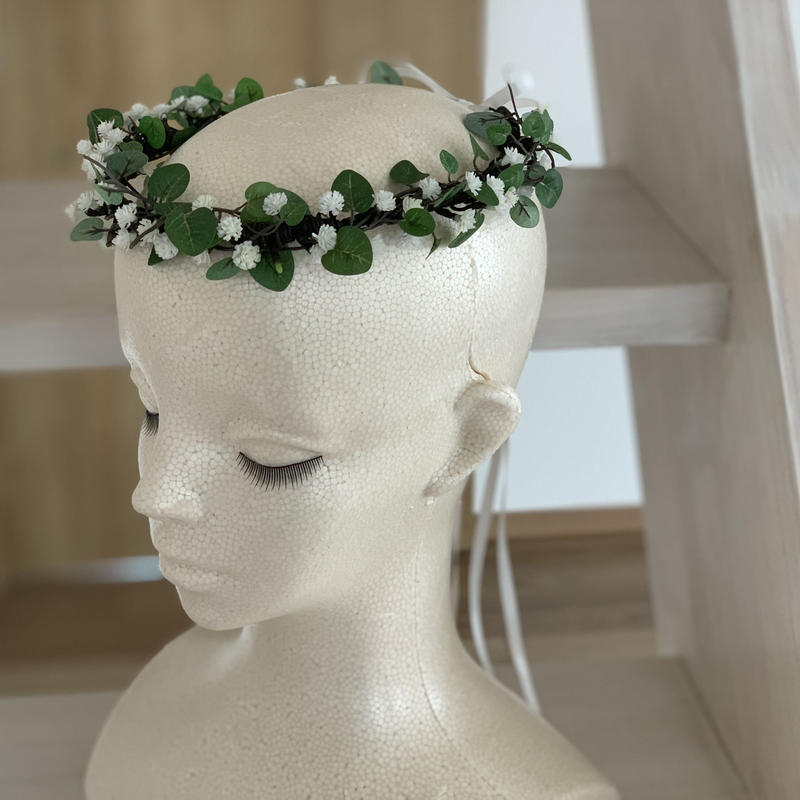 送料込 花冠 カスミソウ はなかんむり ３つ星のお花やさん