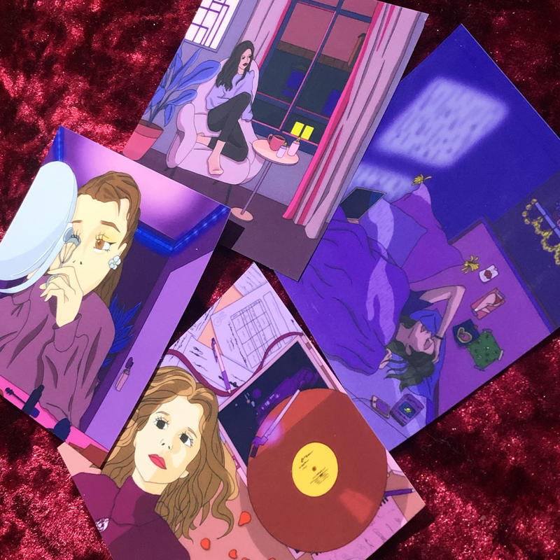 フォトフレークシール 4枚入り ハンドメイド 海外 韓国 エモい Reika