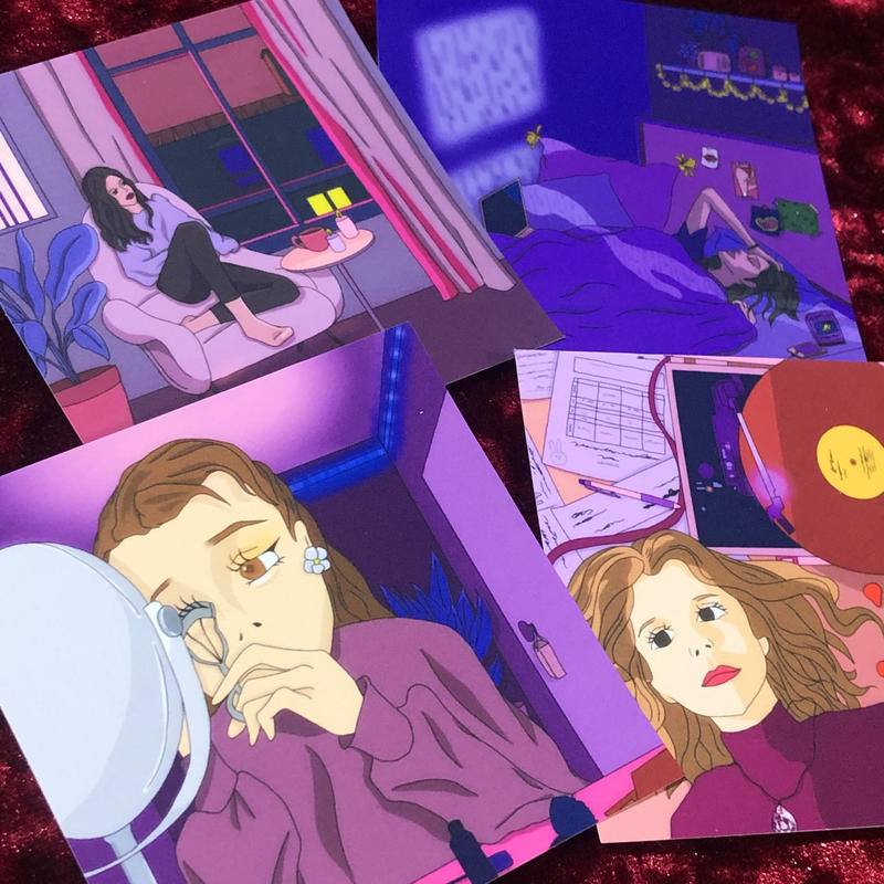 フォトフレークシール 4枚入り ハンドメイド 海外 韓国 エモい Reika