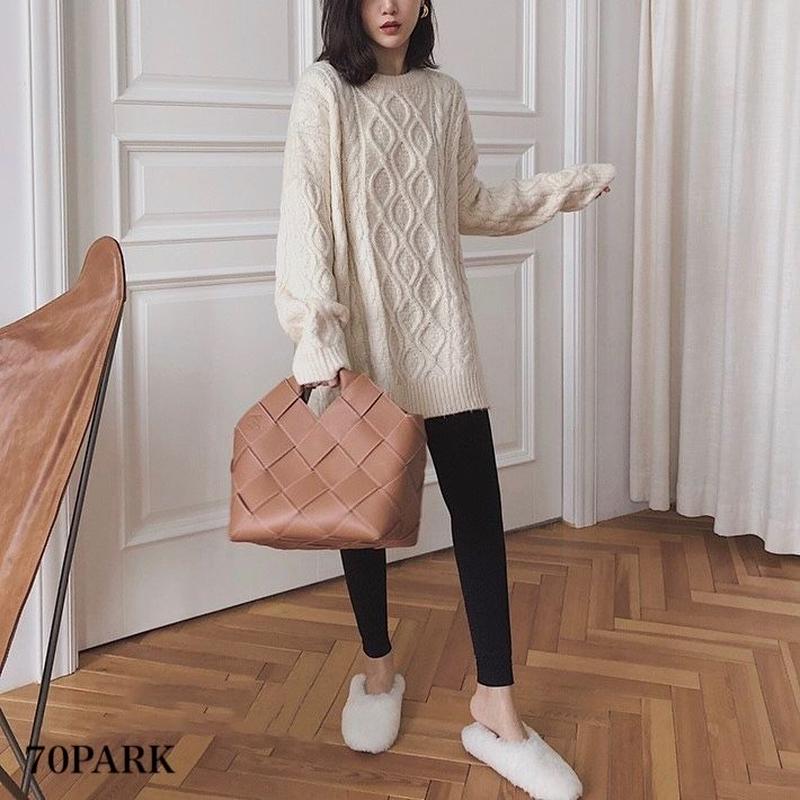 全商品 ラレイア アウター セーター (F) ジップアップ ケーブル編み