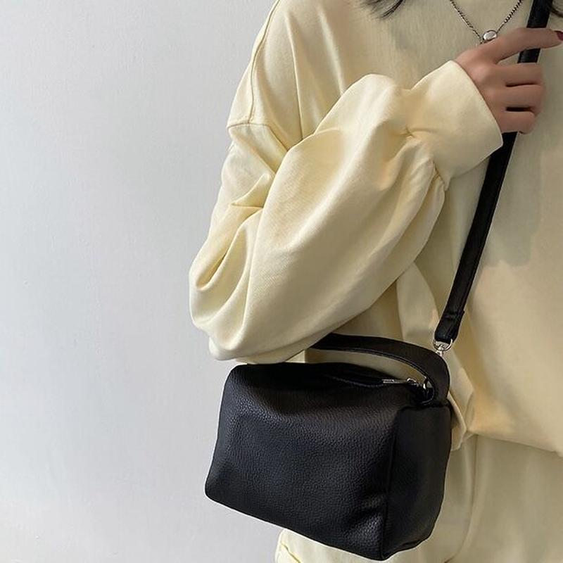 ボックス型 2way ショルダー バッグ 全2色 70park