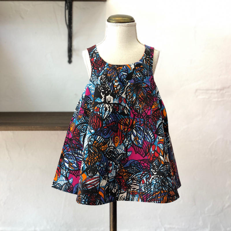 北欧ブランドプリント柄ワンピース Kukka Kids Dress Alleum