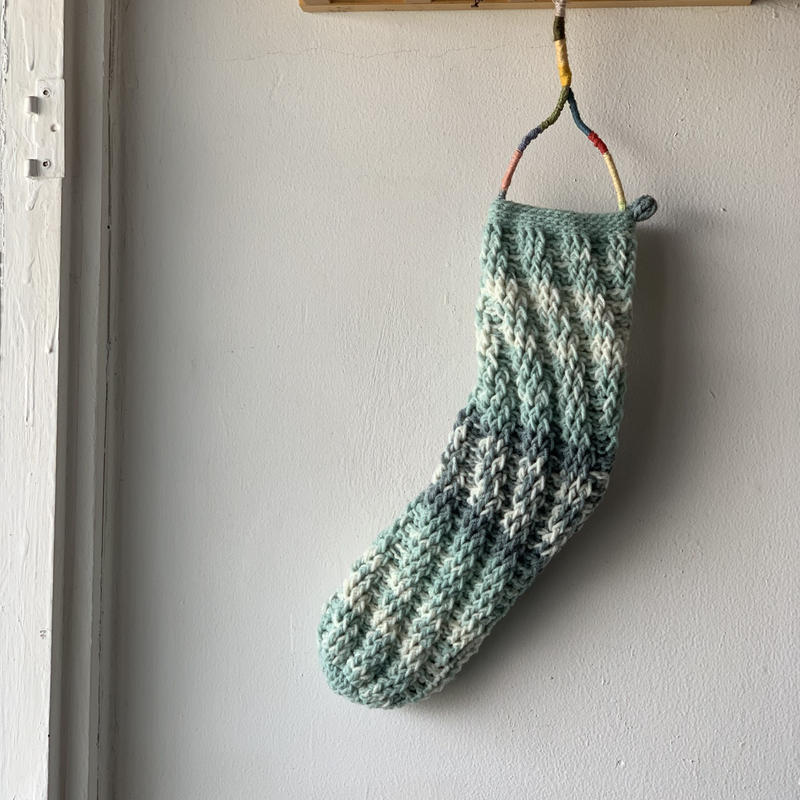 送料込み かぎ針で編むスパイラルソックス 印刷済み編み図のみ Mayuminose We