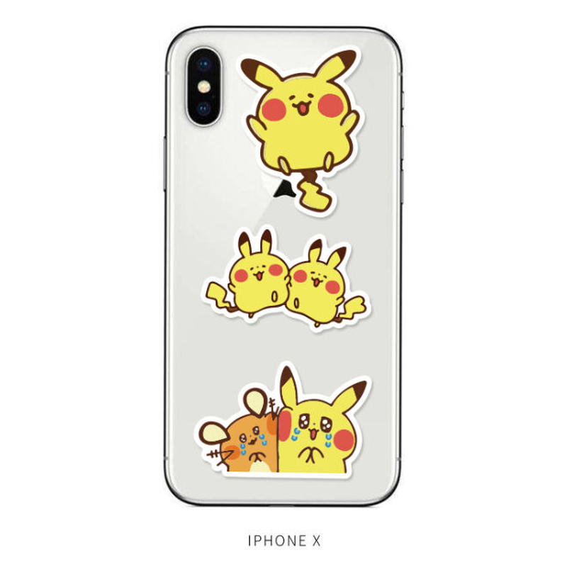 ３８枚 少し大きめサイズ ポケモン 防水ステッカー シール キャラクターソックスのお店 Aboo