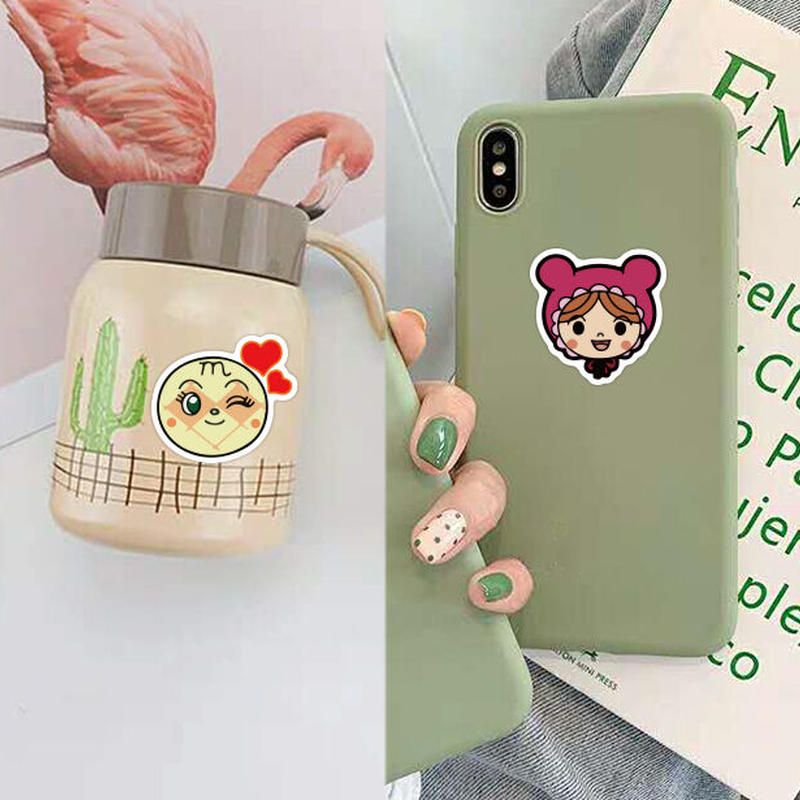 ４０枚 アンパンマンa 防水ステッカー シール キャラクターソックスのお店 Aboo