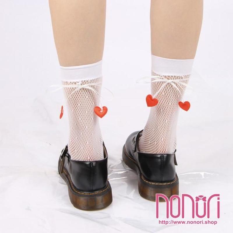 ハートリボン網靴下 Nonori E Commerce