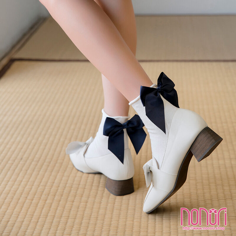 可愛い蝶結びコットン女靴下7色 Nonori E Commerce