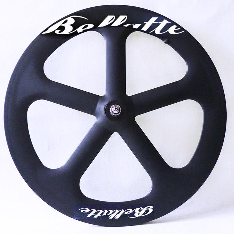 Bellatte トラックレース用65mmフロントフルカーボンチューブラーバトンホイール