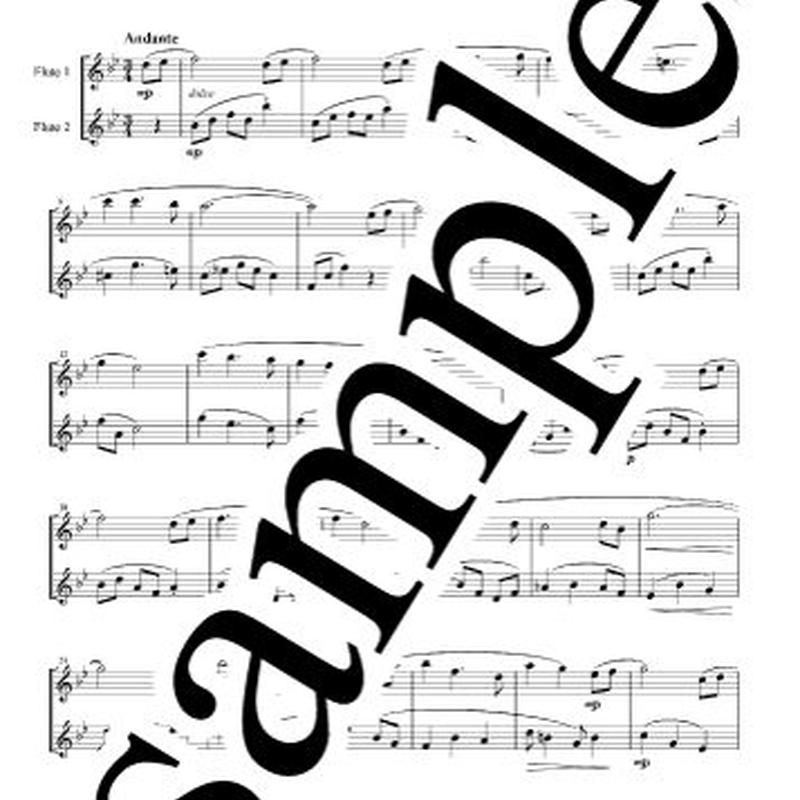 Flute Duet La La Lu わんわん物語 Japan Duo Notes